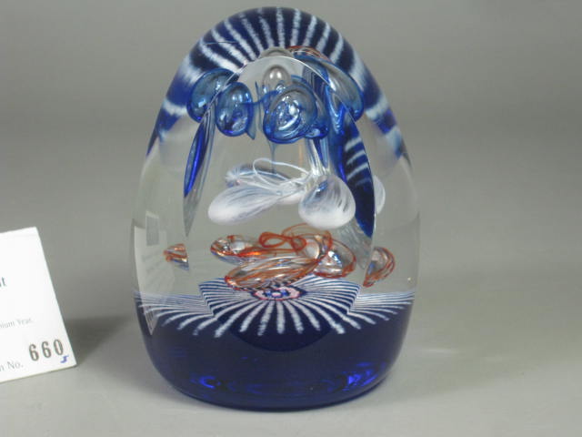 Caithness Millennium Carousel Signed Limited Edition Art Glass Paperweight #660 4