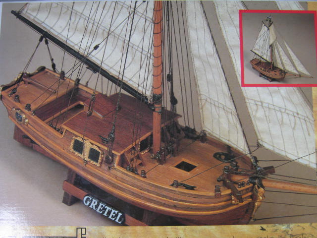 C. Mamoli Gretel XVIII Yacht 1:54 Scale Wooden Wood Ship Boat Model Kit MV 33 NR 14