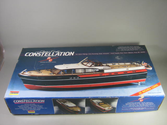 VTG Lindberg Chris Craft Constellation 1/20 Scale 30" R/C Ready Model Boat Kit