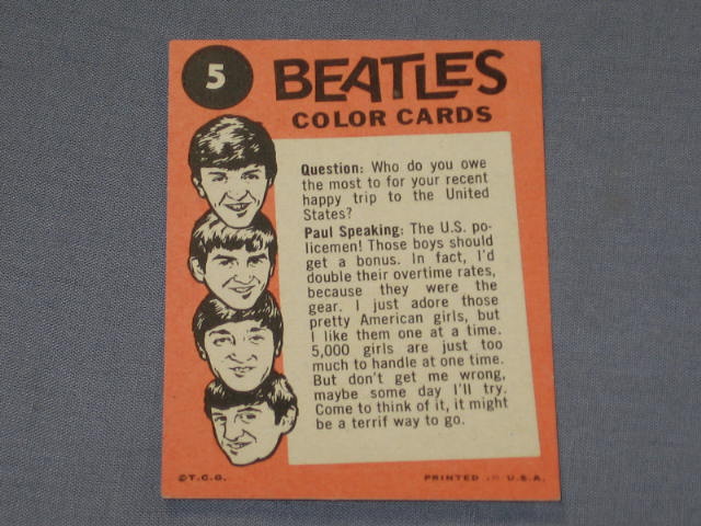 89 Beatles Topps TCG Trading Cards Series 1 2 3 + Color 16