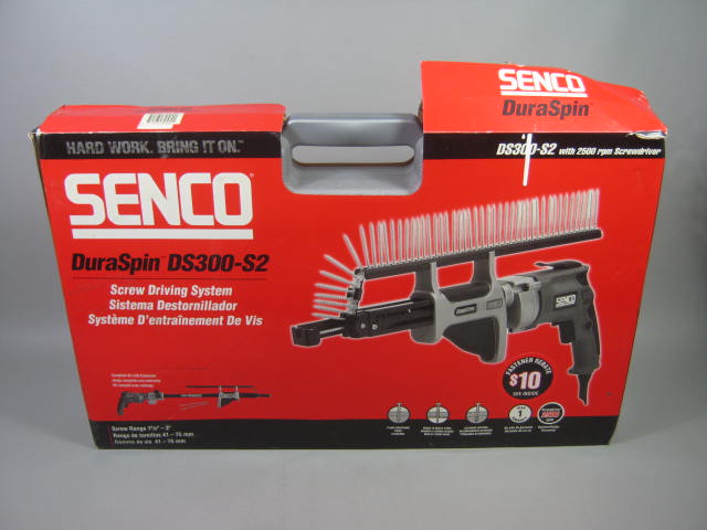 NEW Senco DuraSpin DS300-S2 Screw Driving System Set W/ 2500 RPM Screwdriver NR!
