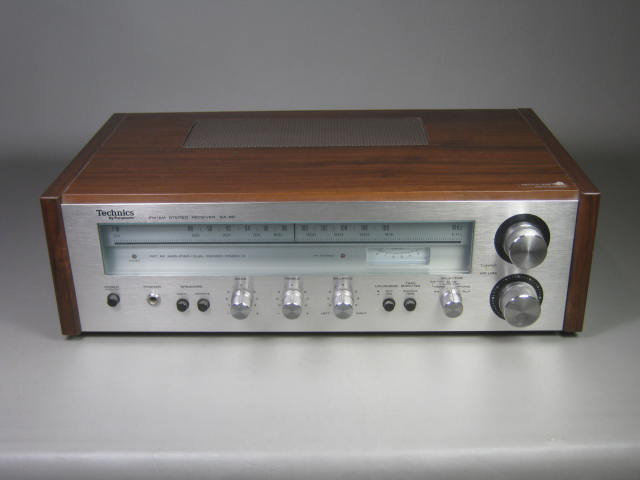 Vtg 1970s Technics Model SA-80 FM/AM Stereo Receiver 15 WPC Phono Tape Aux Input