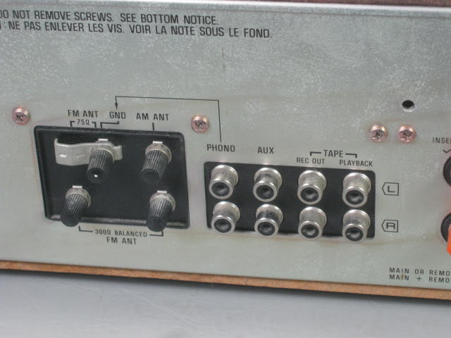 Vtg 1970s Technics Model SA-80 FM/AM Stereo Receiver 15 WPC Phono Tape Aux Input 7