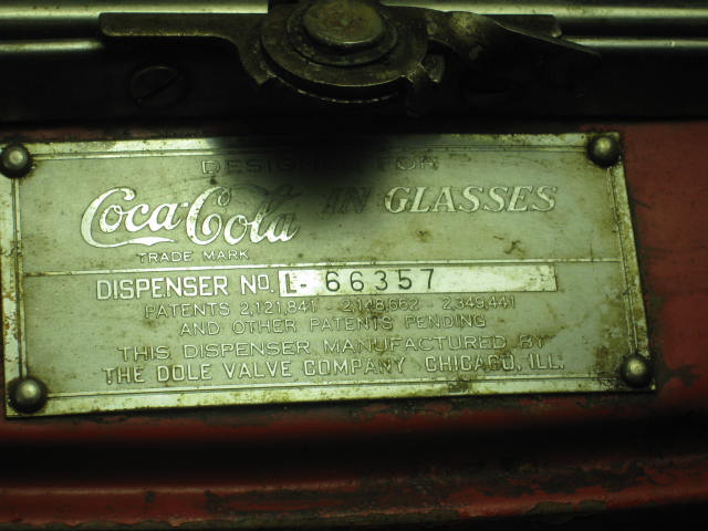 Vtg Dole Coca-Cola Coke Boat Motor Soda Pop Cooler Fountain Machine Dispenser NR 11