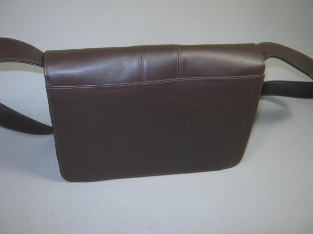 New Mark Cross NY Dark Brown Leather Shoulder Bag Purse Handbag W/Box NO RESERVE 3