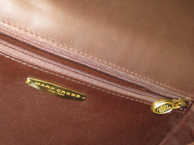 New Mark Cross NY Dark Brown Leather Shoulder Bag Purse Handbag W/Box NO RESERVE 5