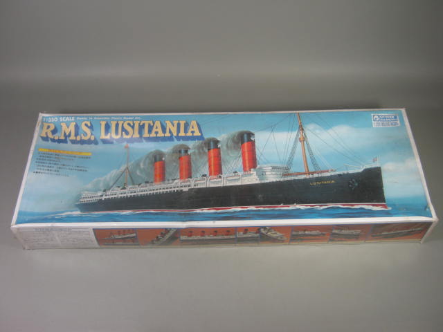 NIB Gunze Sangyo RMS Lusitania 1:350 Scale Ship Boat Plastic Model Kit Sealed NR