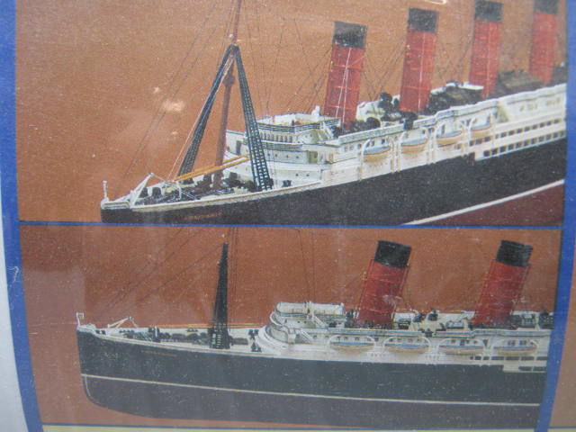 NIB Gunze Sangyo RMS Lusitania 1:350 Scale Ship Boat Plastic Model Kit Sealed NR 7