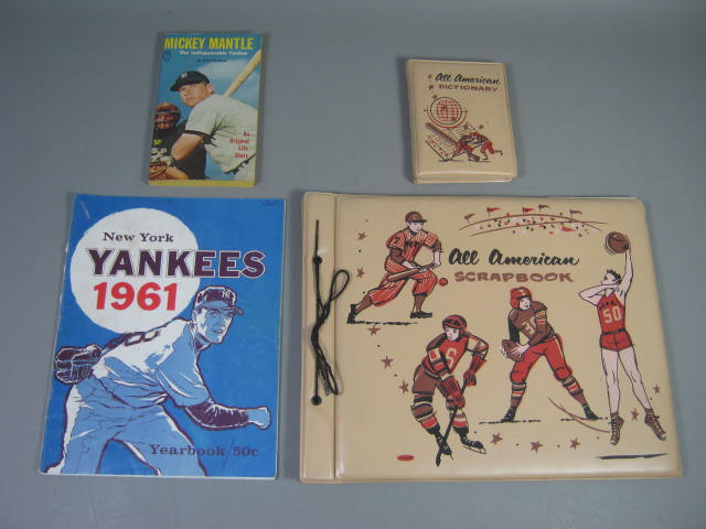 1961 NY Yankees Yearbook Ticket Stubs Scrapbook 1st Edition Mickey Mantle Book