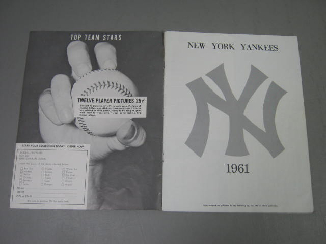 1961 NY Yankees Yearbook Ticket Stubs Scrapbook 1st Edition Mickey Mantle Book 3
