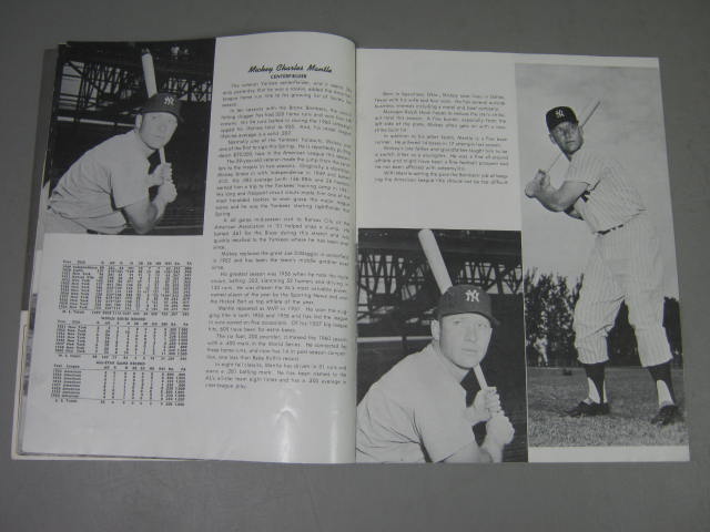 1961 NY Yankees Yearbook Ticket Stubs Scrapbook 1st Edition Mickey Mantle Book 5