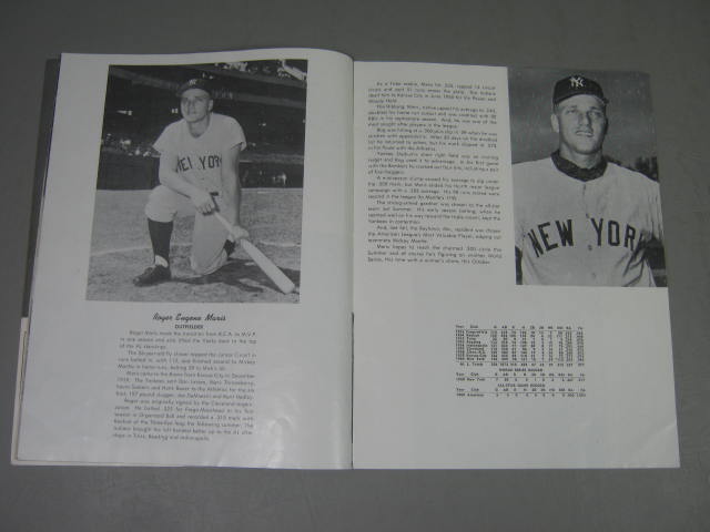 1961 NY Yankees Yearbook Ticket Stubs Scrapbook 1st Edition Mickey Mantle Book 6