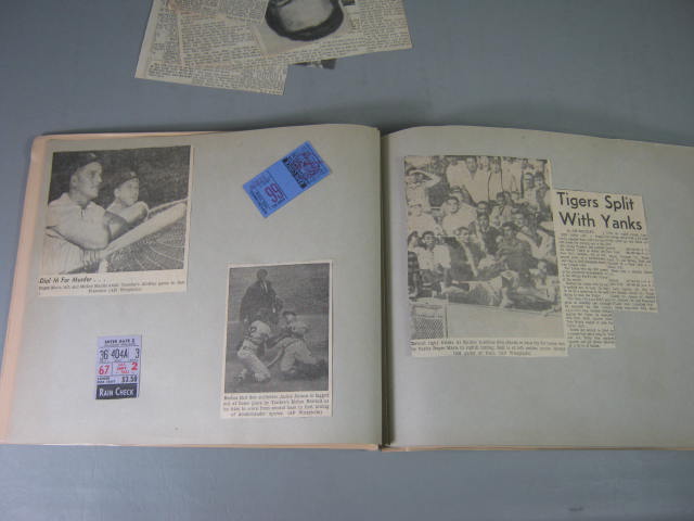 1961 NY Yankees Yearbook Ticket Stubs Scrapbook 1st Edition Mickey Mantle Book 12