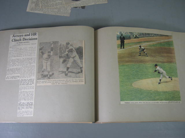 1961 NY Yankees Yearbook Ticket Stubs Scrapbook 1st Edition Mickey Mantle Book 17