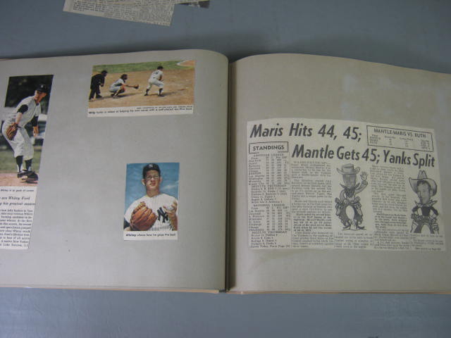 1961 NY Yankees Yearbook Ticket Stubs Scrapbook 1st Edition Mickey Mantle Book 18