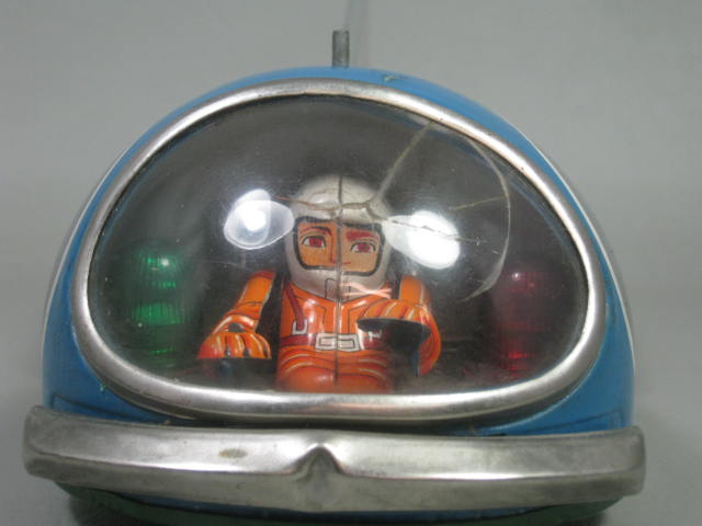 Vtg 1950s Modern Toys Battery Operated Planet Explorer Tin Litho Spaceship Japan 2
