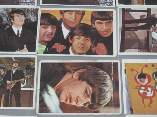 78 Vtg 1964 Topps TCG Gum Beatles Color Trading Cards Set Lot Some Duplicates NR 7
