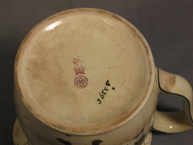 Antique Royal Doulton Pottery Golf Golfer Pitcher Mug 5