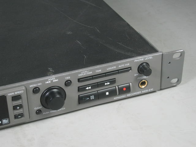 Sony MDS-E10 Professional Rackmount Minidisc MD MDLP Recorder Player Deck Works! 3
