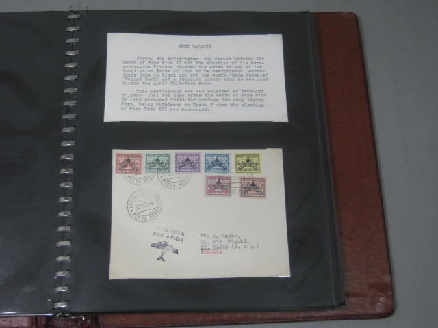 Vintage 1929-1949 Vatican Stamp FDC First Day Cover Album Collection Lot MINT! 8