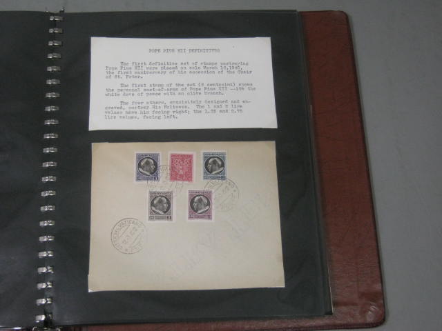 Vintage 1929-1949 Vatican Stamp FDC First Day Cover Album Collection Lot MINT! 11