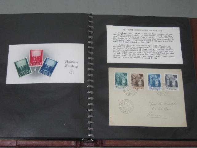 Vintage 1929-1949 Vatican Stamp FDC First Day Cover Album Collection Lot MINT! 14