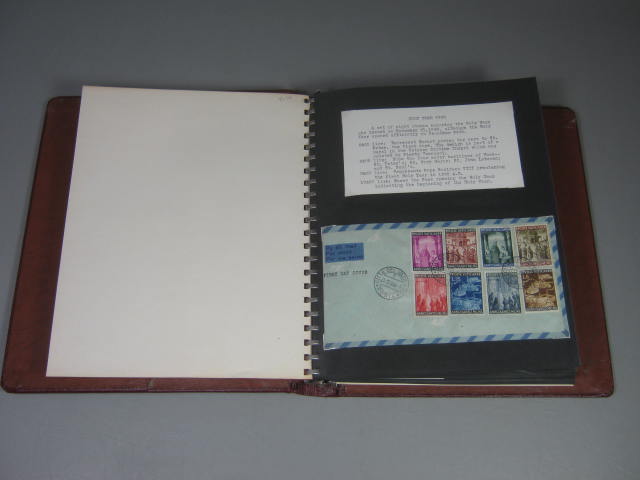 Vintage 1949-1953 Vatican City Stamp FDC First Day Cover Album Collection Lot NR 1