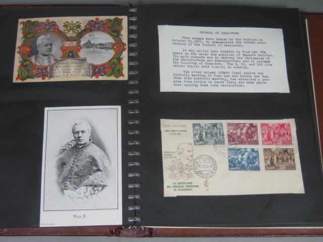 Vintage 1949-1953 Vatican City Stamp FDC First Day Cover Album Collection Lot NR 7