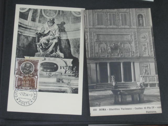 Vintage 1949-1953 Vatican City Stamp FDC First Day Cover Album Collection Lot NR 14