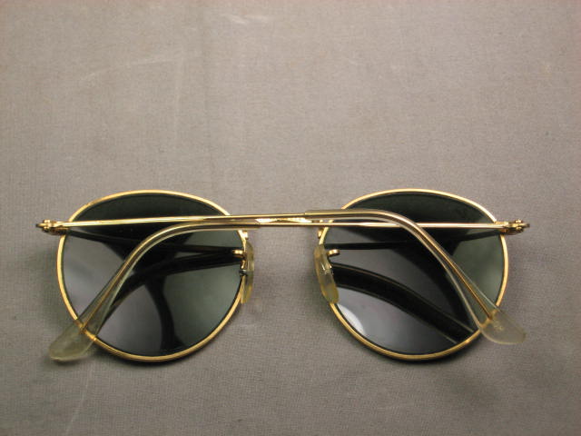 Vintage B&L Ray Ban Round John Lennon Sunglasses W0603 4