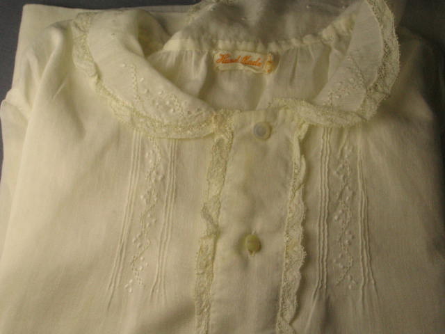Antique Dress Clothing Lot Childs Baby Doll Bibs Slip 11