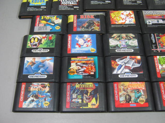 32 Sega Genesis Game Cart Cartridge Lot General Chaos Mutant League Football +NR 1