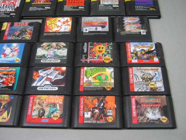 32 Sega Genesis Game Cart Cartridge Lot General Chaos Mutant League Football +NR 2