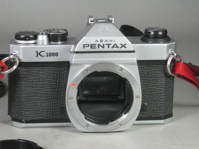 Pentax K1000 Camera SMC A 70-210mm 1:4 Zoom Super Albinar 28mm 1:2.8 Lens Lot NR 1