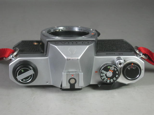 Pentax K1000 Camera SMC A 70-210mm 1:4 Zoom Super Albinar 28mm 1:2.8 Lens Lot NR 3