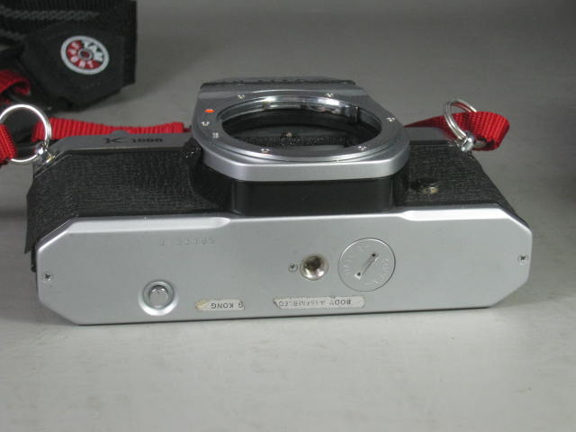 Pentax K1000 Camera SMC A 70-210mm 1:4 Zoom Super Albinar 28mm 1:2.8 Lens Lot NR 4
