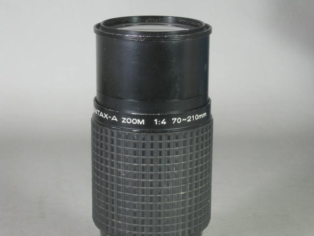 Pentax K1000 Camera SMC A 70-210mm 1:4 Zoom Super Albinar 28mm 1:2.8 Lens Lot NR 10
