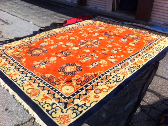 Vtg Oriental Indian Area Rug Carpet 10" X 14" 2nd Owner 25-30 Yrs Old NO RESERVE