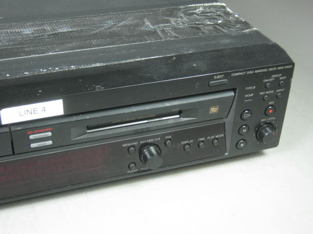 Sony MXD-D400 Combo Minidisc MD Compact Disc CD Synchro Player Recorder Deck NR! 3