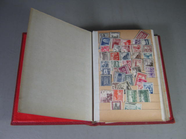 Vtg 1920s-1950s Elbe Stamp Album International Collection Lot Vatican Pope NR!