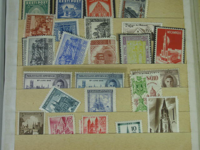 Vtg 1920s-1950s Elbe Stamp Album International Collection Lot Vatican Pope NR! 4