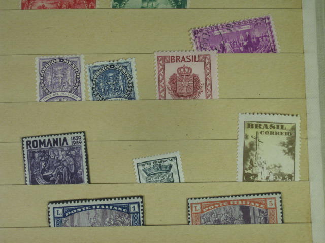 Vtg 1920s-1950s Elbe Stamp Album International Collection Lot Vatican Pope NR! 13