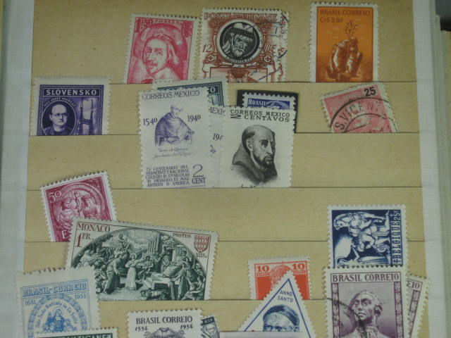 Vtg 1920s-1950s Elbe Stamp Album International Collection Lot Vatican Pope NR! 16
