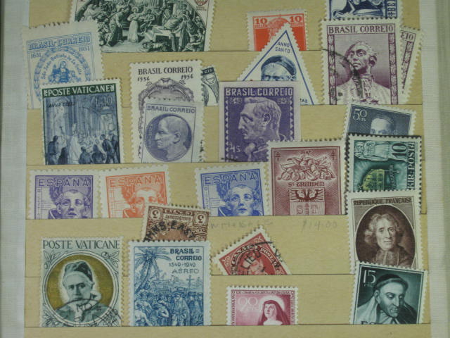 Vtg 1920s-1950s Elbe Stamp Album International Collection Lot Vatican Pope NR! 17