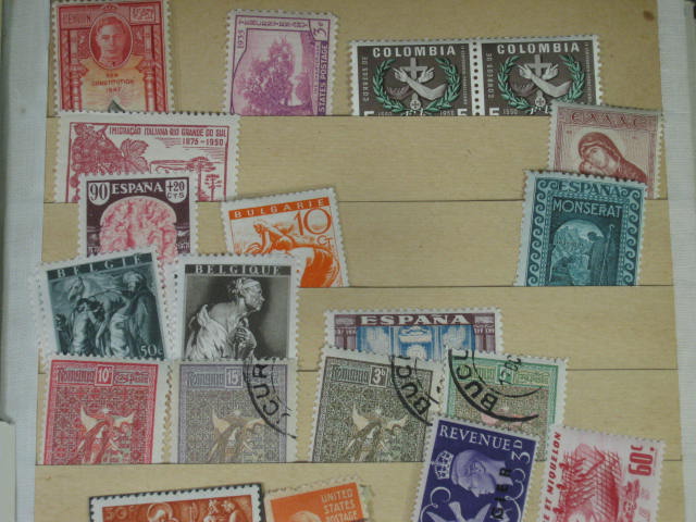 Vtg 1920s-1950s Elbe Stamp Album International Collection Lot Vatican Pope NR! 20