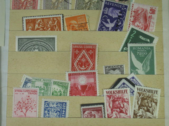 Vtg 1920s-1950s Elbe Stamp Album International Collection Lot Vatican Pope NR! 21