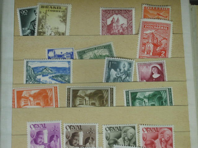 Vtg 1920s-1950s Elbe Stamp Album International Collection Lot Vatican Pope NR! 28