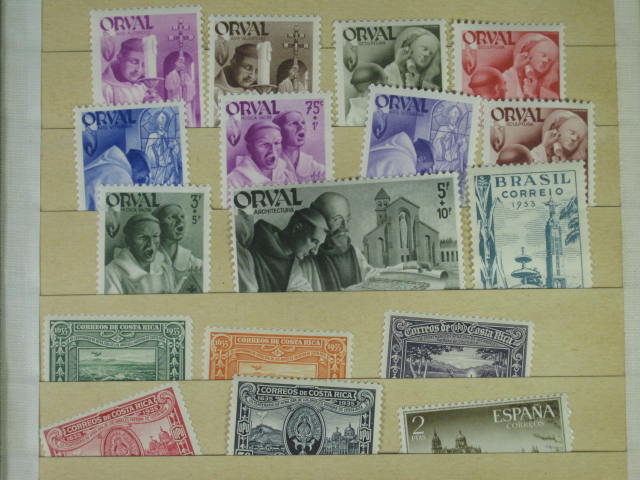 Vtg 1920s-1950s Elbe Stamp Album International Collection Lot Vatican Pope NR! 29