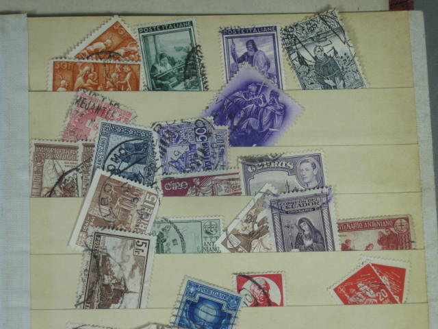 Vtg 1920s-1950s Elbe Stamp Album International Collection Lot Vatican Pope NR! 43