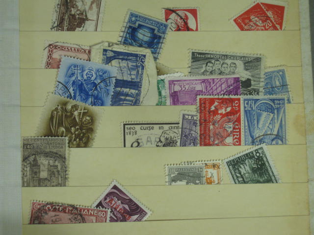 Vtg 1920s-1950s Elbe Stamp Album International Collection Lot Vatican Pope NR! 44